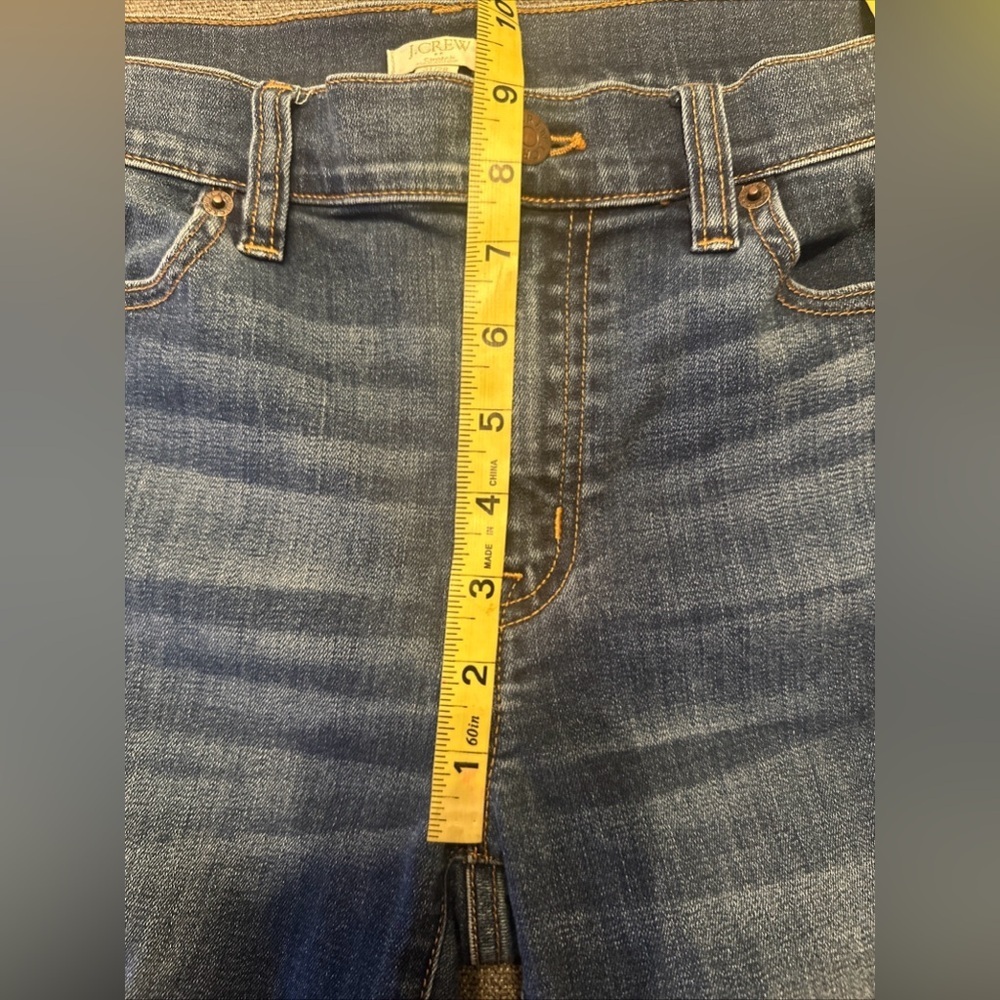 J Crew Jeans Womens Size 31/28 Blue Stretch Mid Rise Skinny Denim Style B8320 - Picture 9 of 11